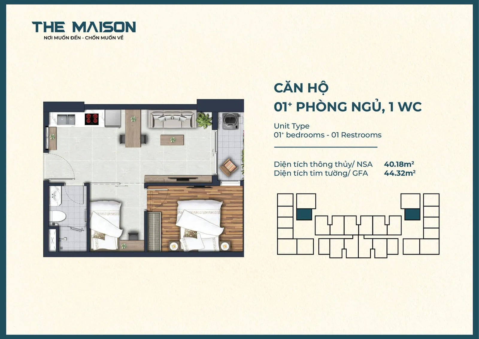 The Maison 22 Thiết kế Căn hộ The Maison