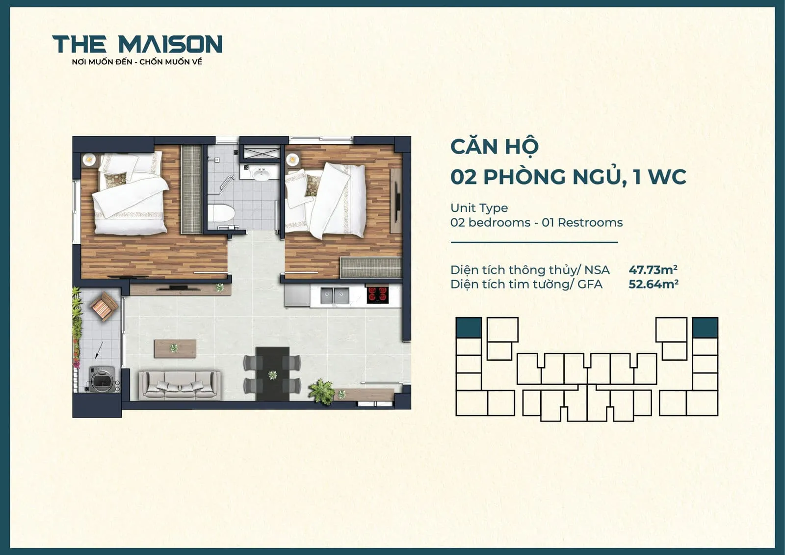 The Maison 30 Thiết kế Căn hộ The Maison
