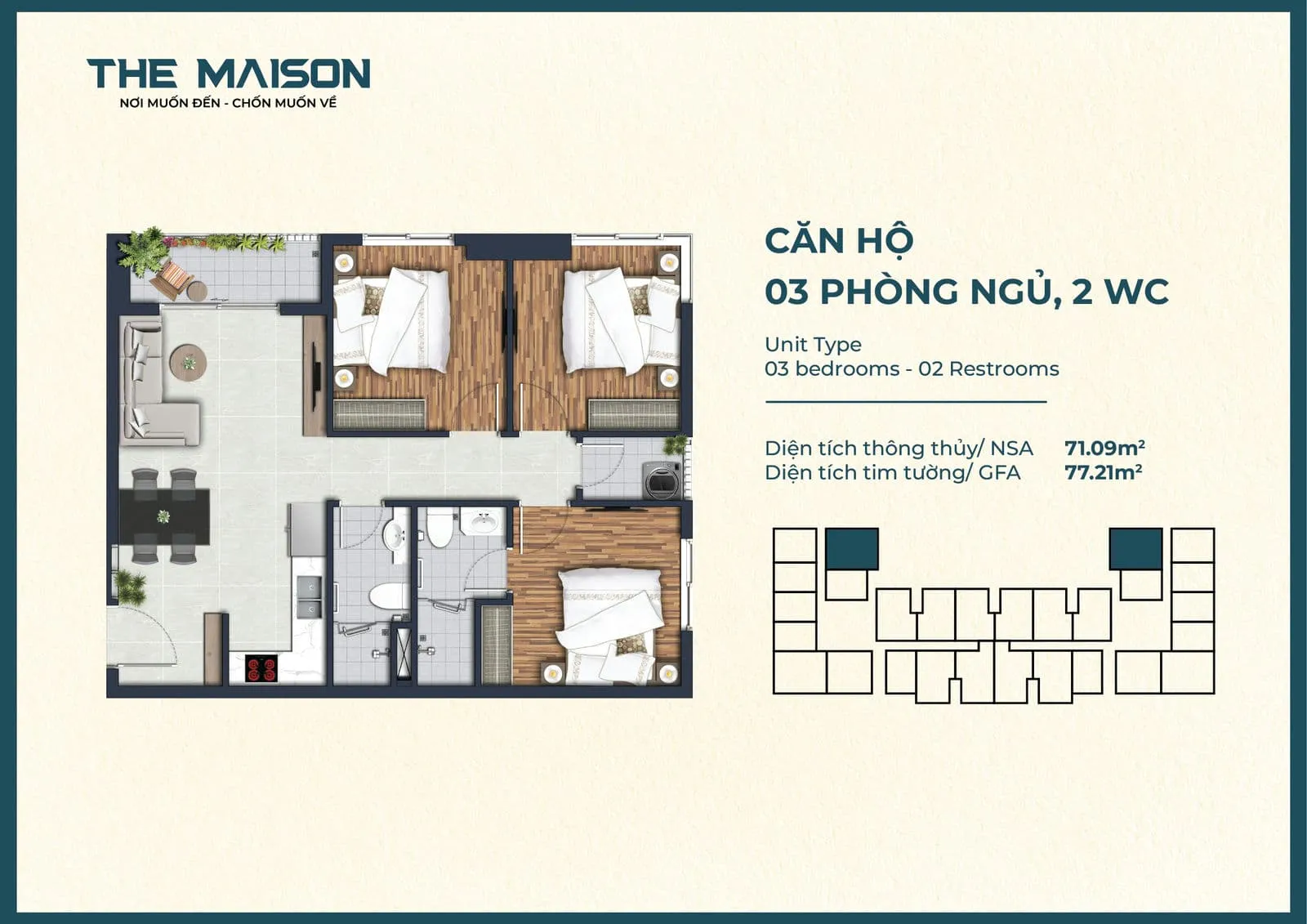 The Maison 24 Thiết kế Căn hộ The Maison