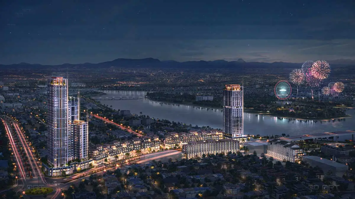 Sun Cosmo Residence Đà Nẵng 2 Sun Cosmo Residence Đà Nẵng về đêm