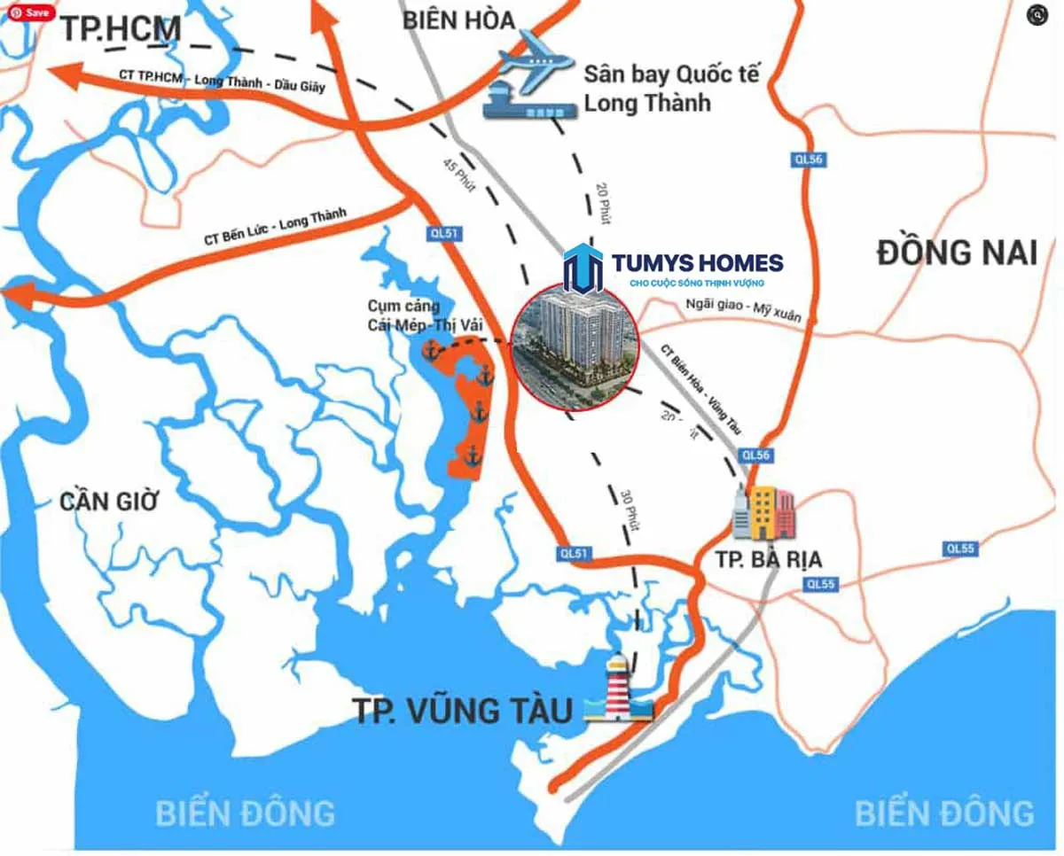 Sơ đồ vị trí Maison Grand tại phường Phú Mỹ
