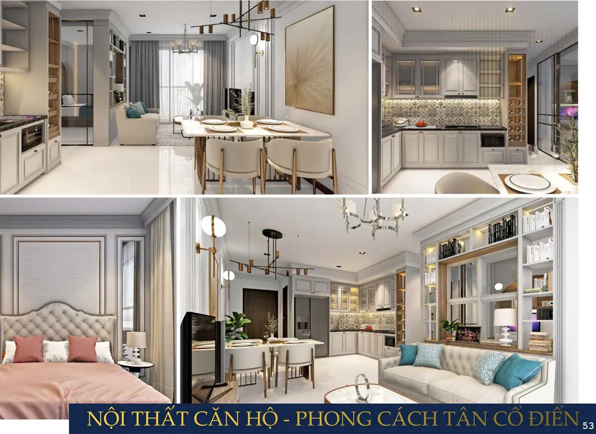Phối cảnh nội thất căn hộ Maison Grand