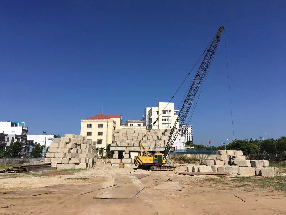 Ảnh công trường Masteri Rivera Danang ở giai đoạn thi công trước đây