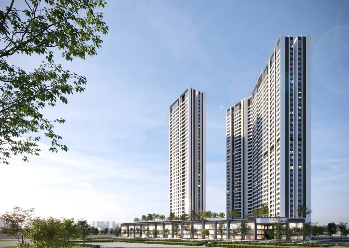 Phối cảnh hai tòa tháp Masteri Rivera Danang