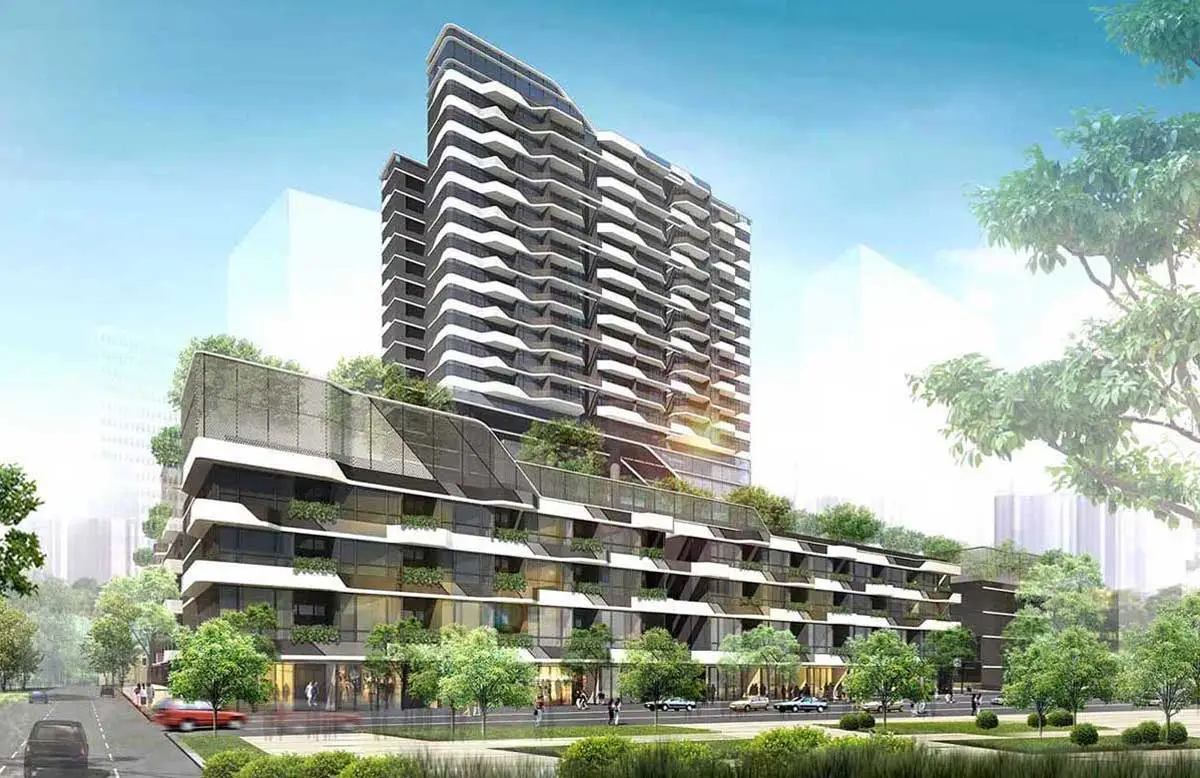 Phối cảnh tổng thể khu nhà ở phức hợp Thủ Thiêm Zeit River