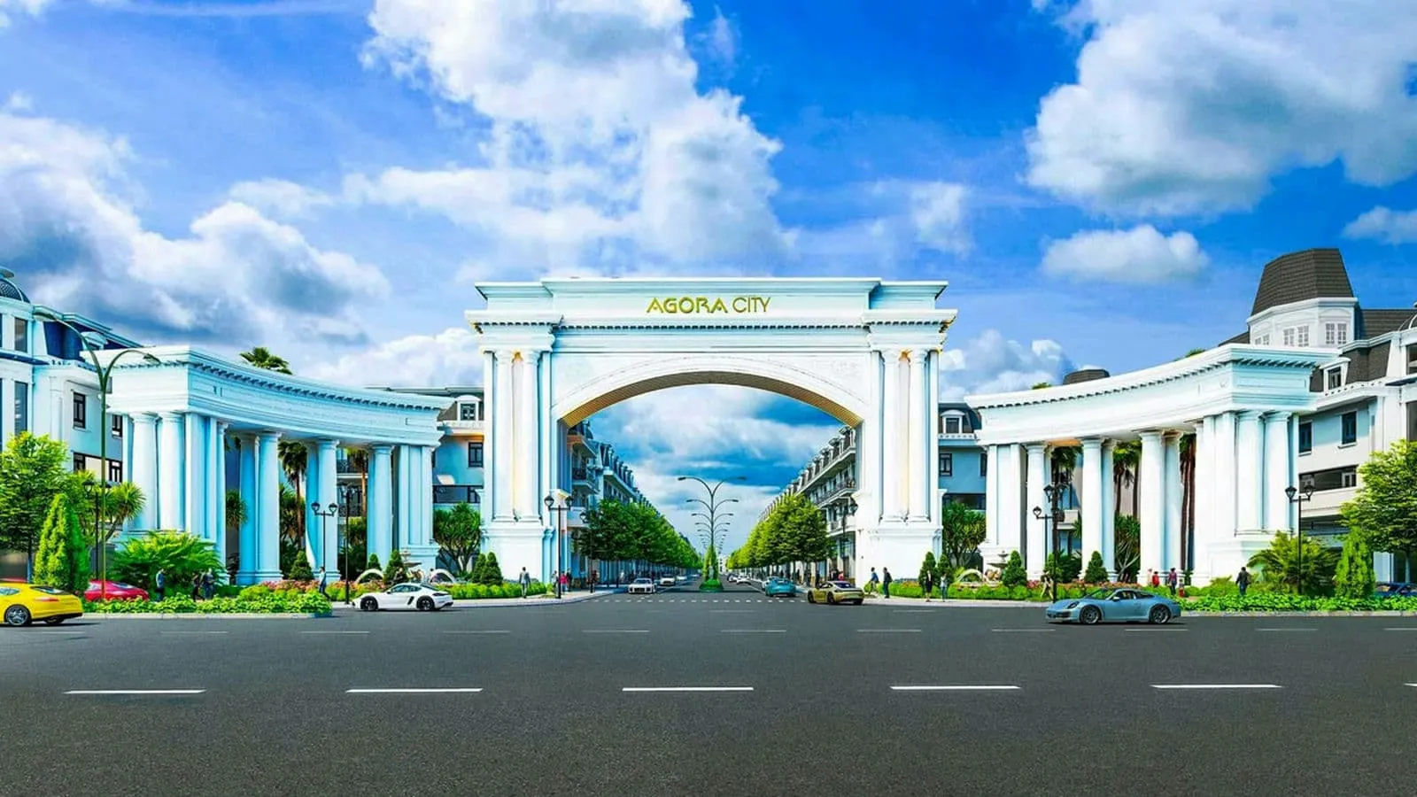 Phối cảnh cổng chào Agora City