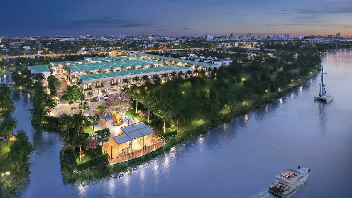 Phối cảnh khu nhà phố Taka Garden Riverside Homes