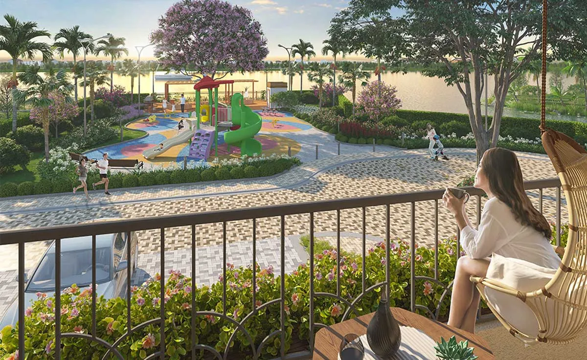 Phối cảnh sân chơi tại Taka Garden Riverside Homes