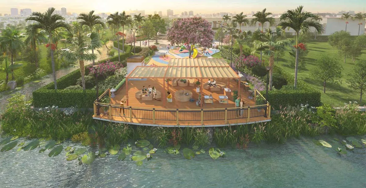 Phối cảnh khu tiện ích BBQ tại Taka Garden