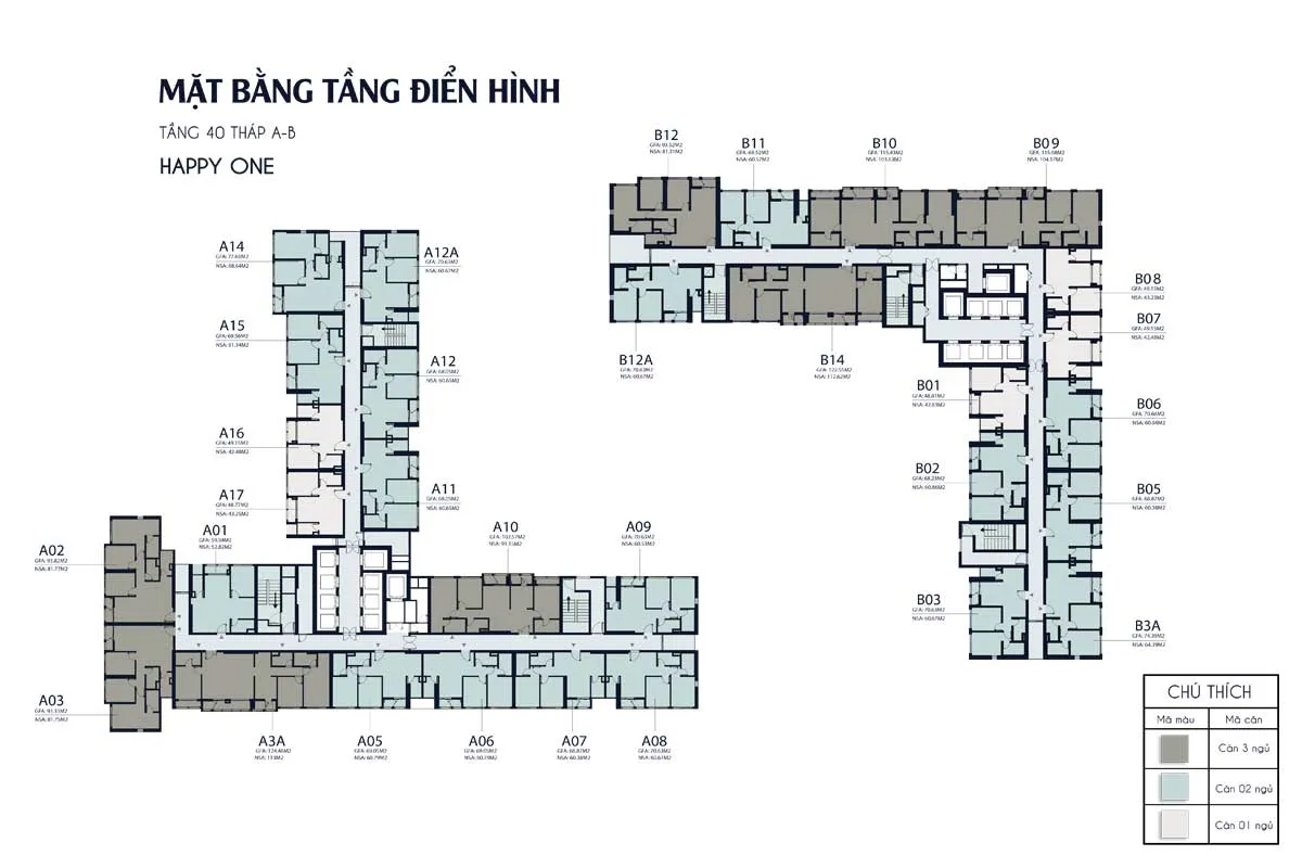 HAPPY ONE CENTRAL BÌNH DƯƠNG 16 mat-bang-tang-40-thap-A-B-Happy-One-Central