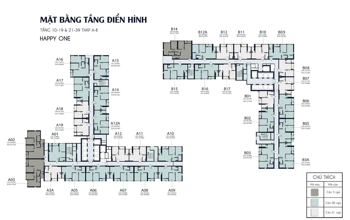 HAPPY ONE CENTRAL BÌNH DƯƠNG 15 mat-bang-tang-10-19,-21-39-thap-A-B-Happy-One-Central