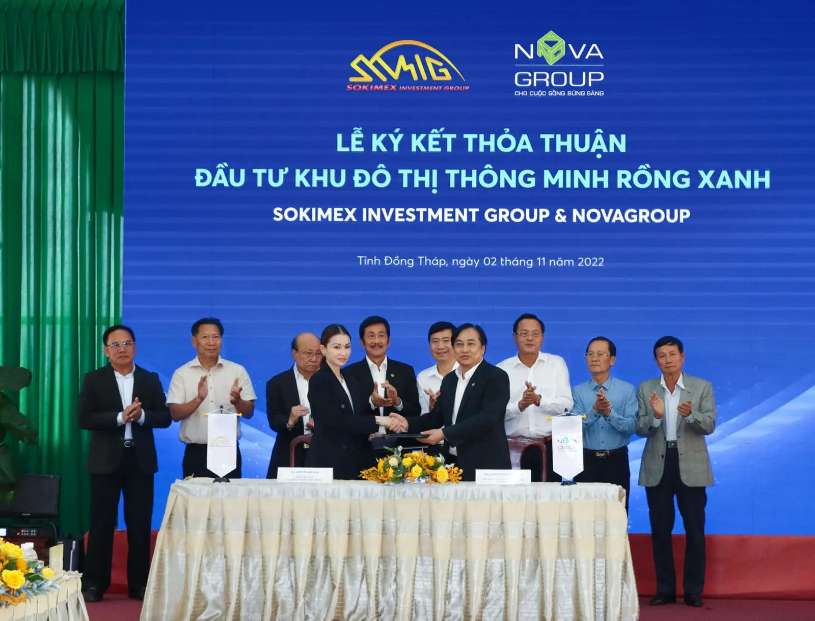 Mekong Blue Dragon 2 NovaGroup và Sokimex cam kết đầu tư, phát triển dự án khu đô thị Blue Dragon