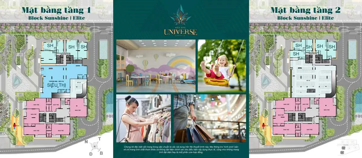 Biên Hòa Universe Complex Mat bang Tang 1 2 Block Sunshine Block Elite - Biên Hòa Universe Complex