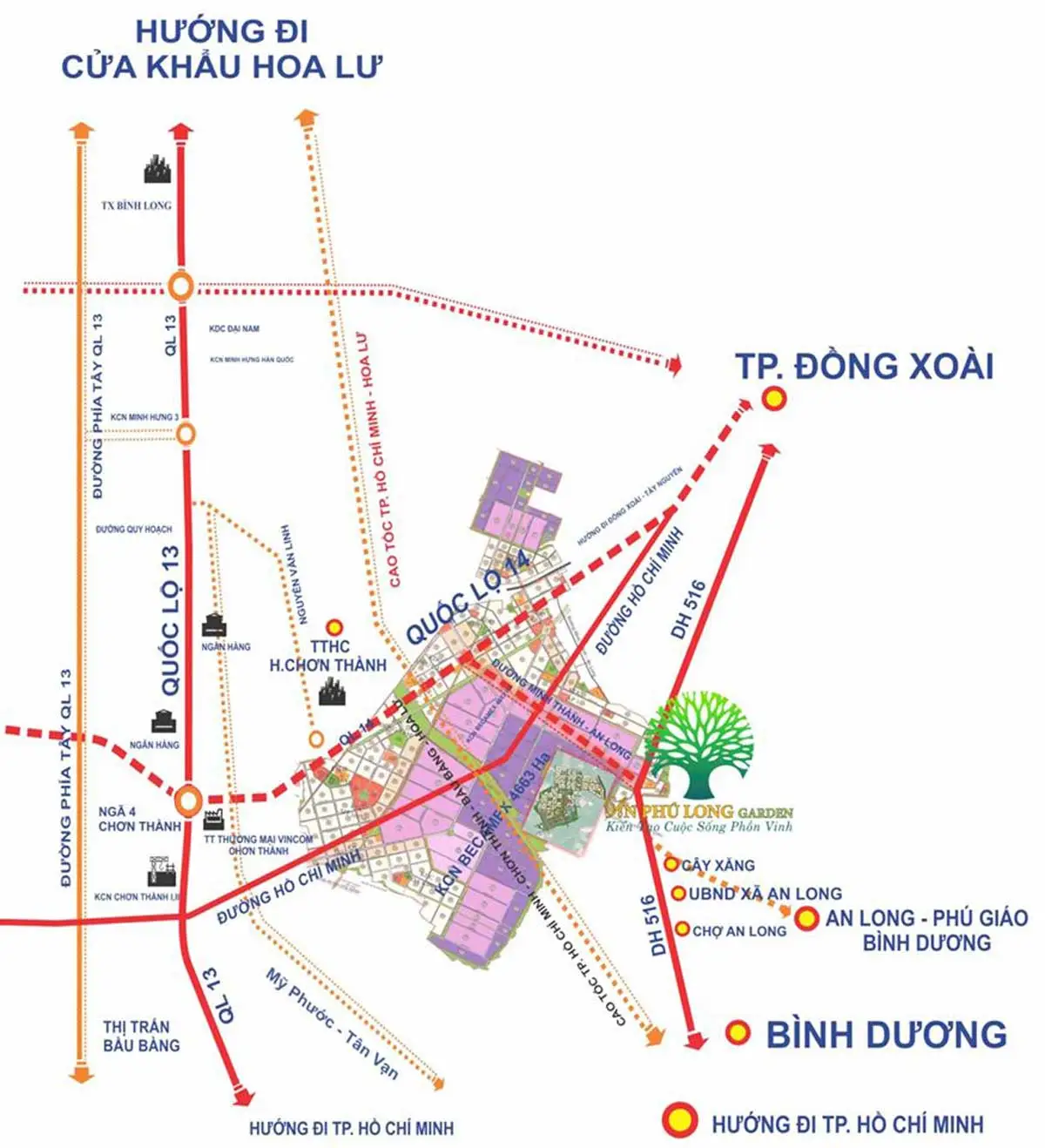AN PHÚ LONG GARDEN 3 Vị trí Dự án Khu đô thị An Phú Long Garden