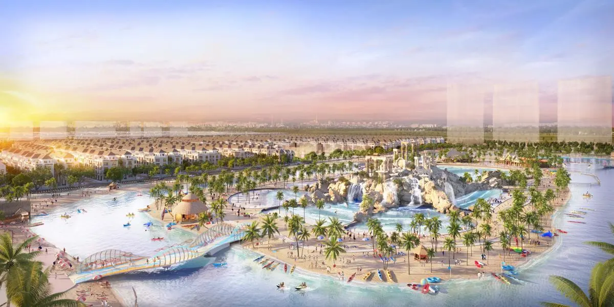 Vinhomes Ocean Park 2 5 Phối cảnh Royal Wave Park tại Vinhomes Ocean Park 2 – The Empire.