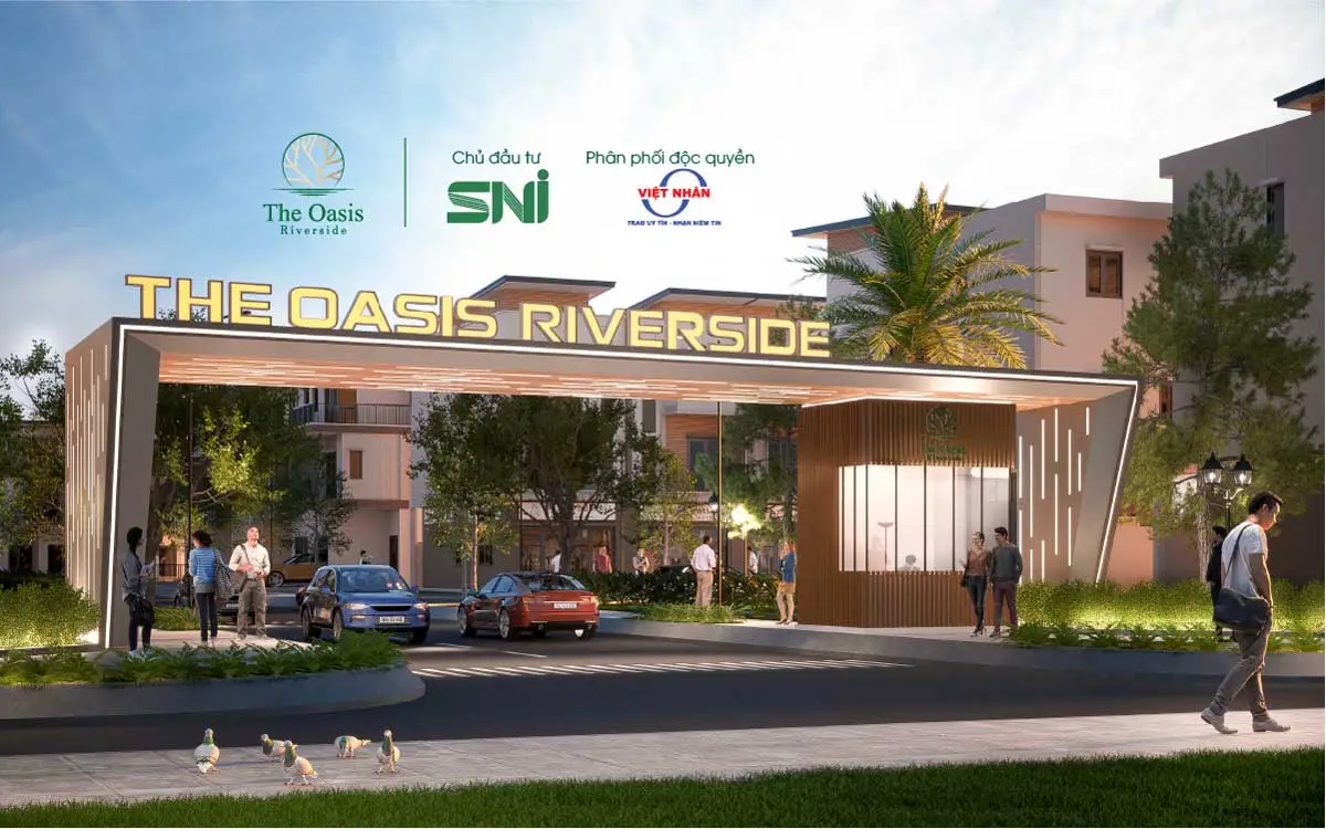 The Oasis Riverside 4 Cổng Dự án The Oasis Riverside Bến Cát Bình Dương