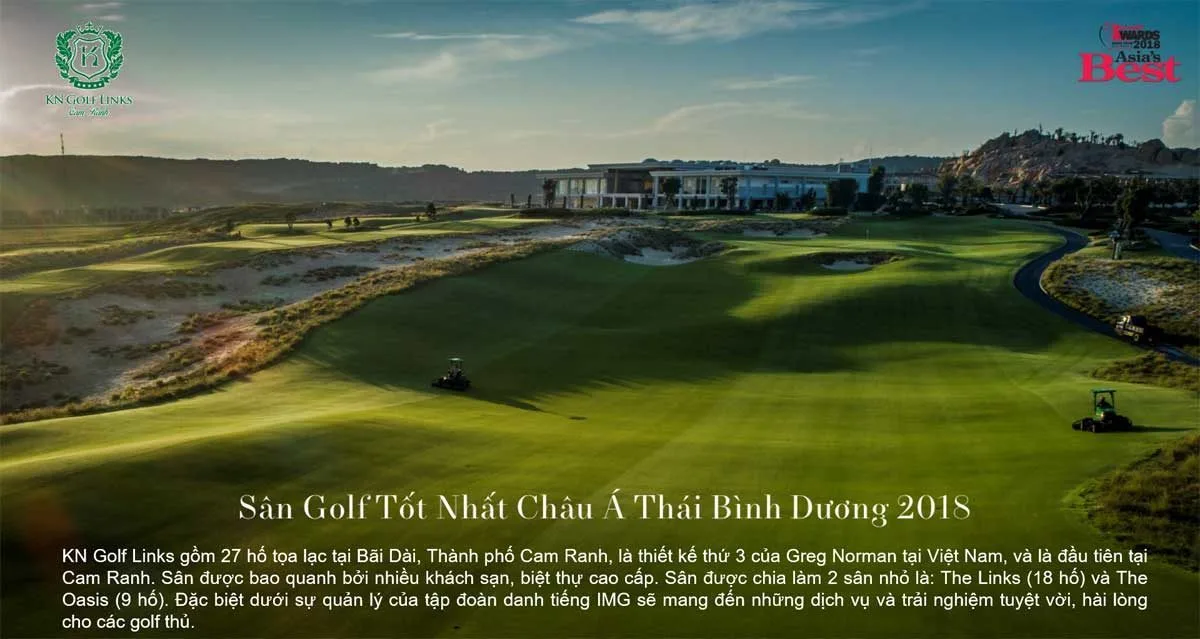 PARA DRACO CAM RANH 14 KN Golf Links sân Golf lớn nhất Châu Á Thái Bình Dương