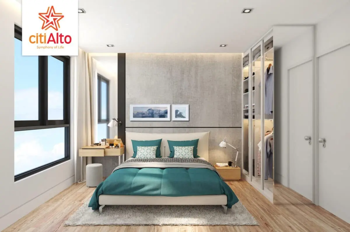 CitiAlto 8 Minh họa phòng ngủ căn hộ CitiAlto.