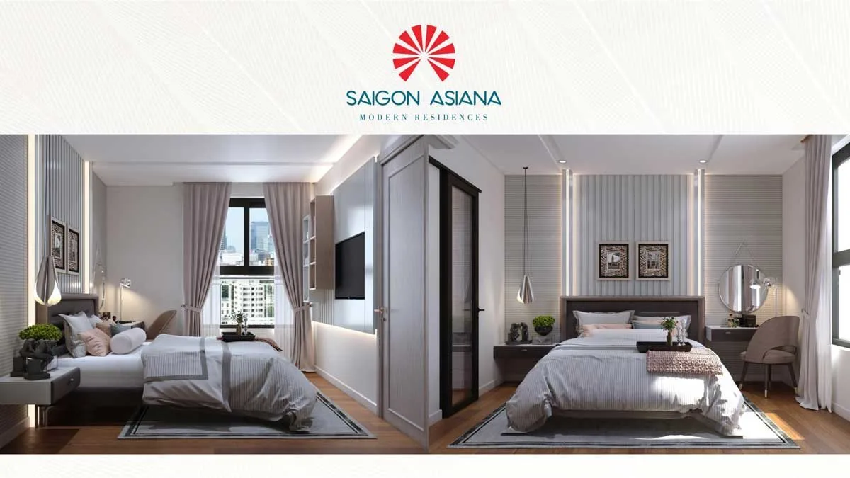 Phối cảnh thiết kế phòng ngủ Saigon Asiana