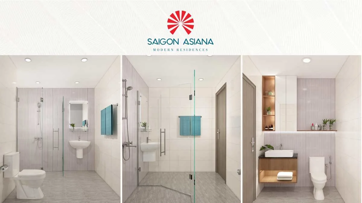 Phối cảnh phòng tắm căn hộ Saigon Asiana