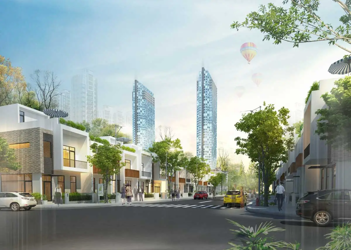 Đường nội khu Dự án Bàu Tràm Lakeside Đà Nẵng