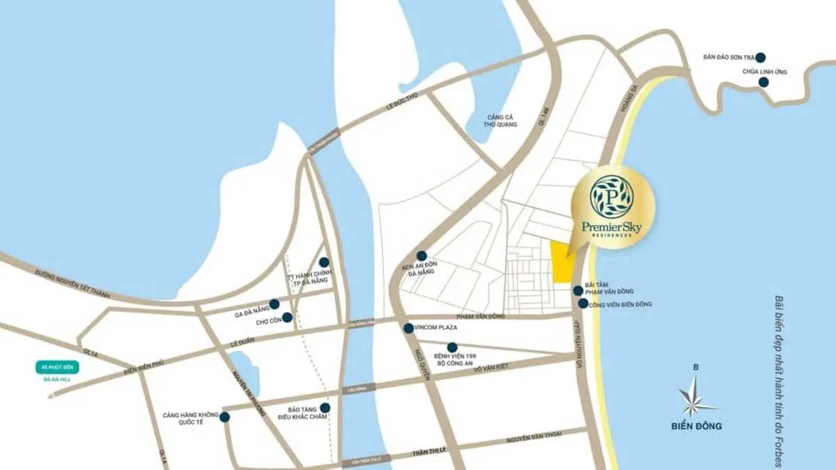 The 6Nature 2 Vị trí Dự án Căn hộ Premier Sky Residences Đà Nẵng