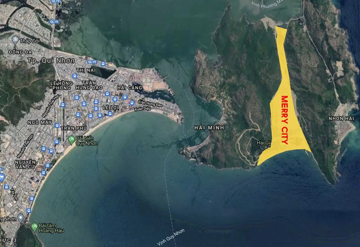 Merry City 2 Bản đồ vị trí Dự án Khu Đô Thị Merry City Hải Giang Quy Nhơn