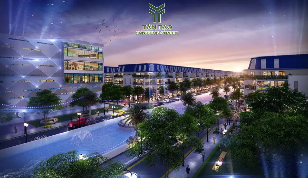Phối cảnh tuyến phố thương mại và kênh cảnh quan