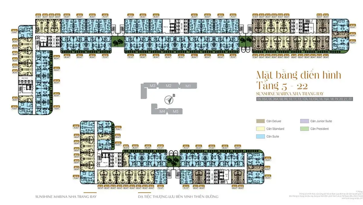 SUNSHINE MARINA NHA TRANG BAY 9 Mặt bằng tầng Dự án Căn hộ Condotel Sunshine Marina Nha Trang Bay