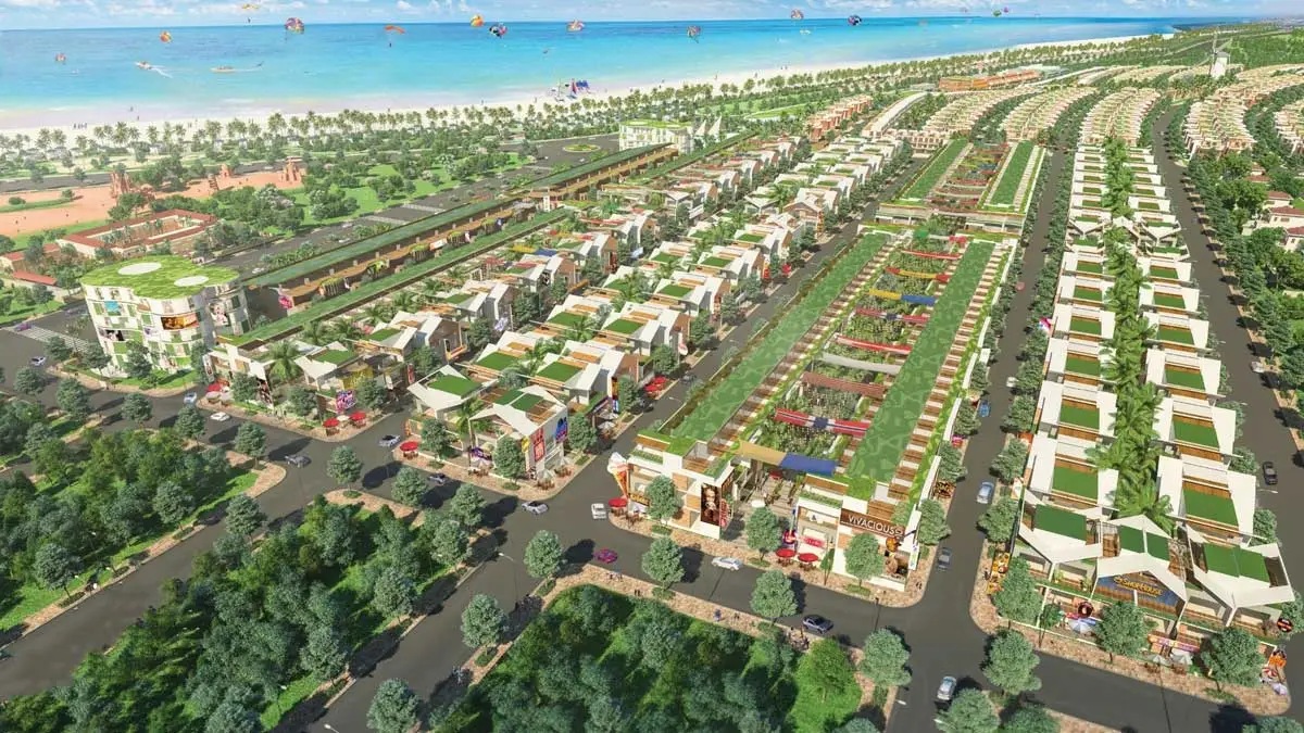 Phối cảnh tổng quan đô thị ven biển The Parkhill City
