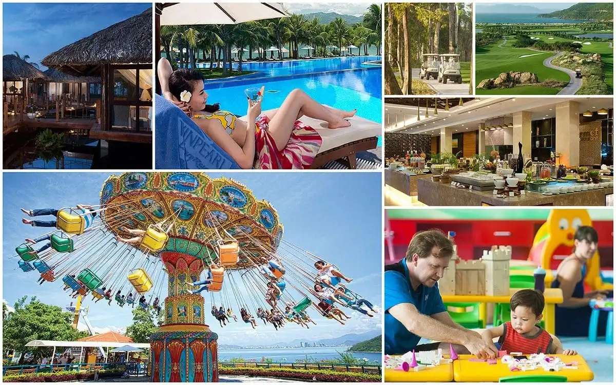 Hình minh họa tiện ích của khu du lịch Hải Giang Merry Land