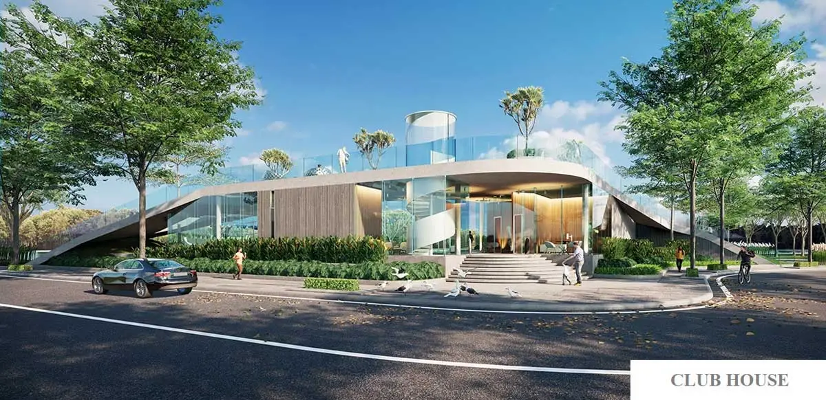 Phối cảnh clubhouse A30 của Zeit River County 1 theo tài liệu thiết kế