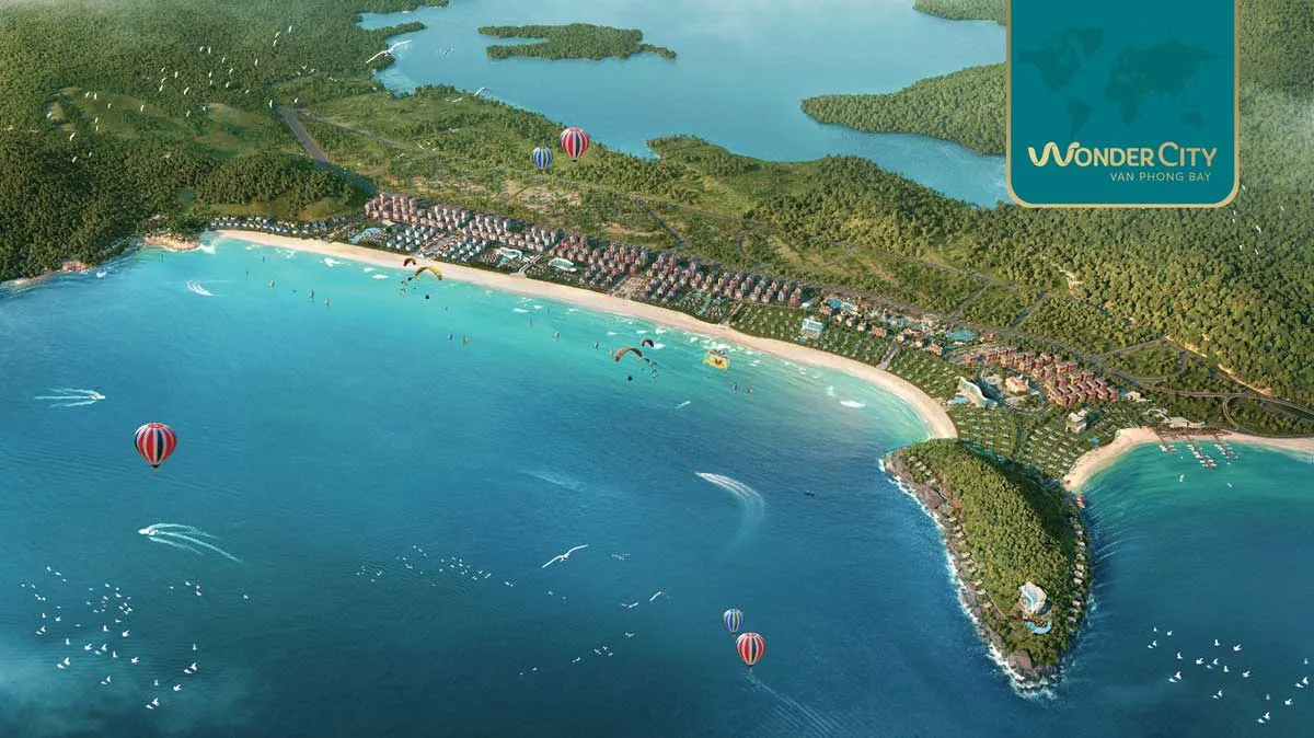 Phối cảnh tổng thể Wonder City Vân Phong Bay