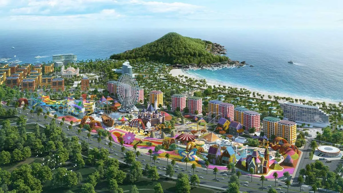 Phối cảnh tổng thể tiện ích Wonder City Vân Phong Bay