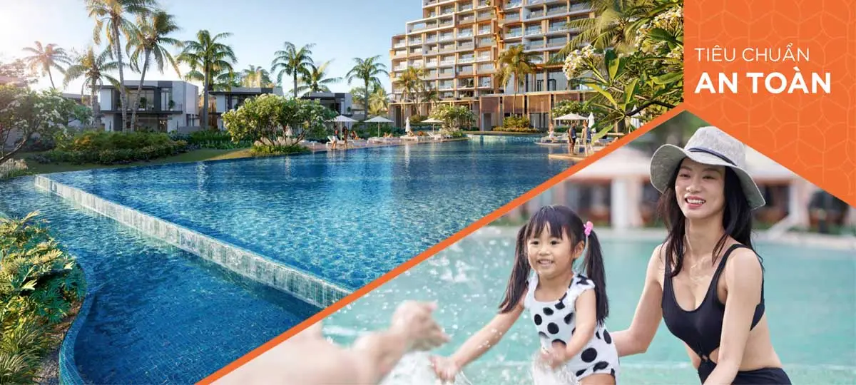 Phối cảnh hồ bơi tại Hyatt Regency Ho Tram Residences