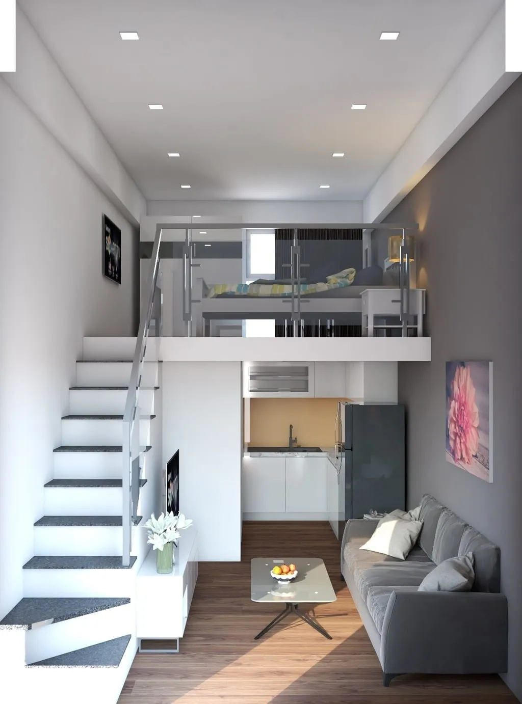 Phối cảnh thiết kế bên trong Căn hộ 9x House