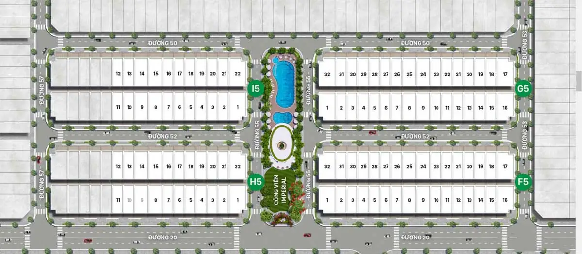 SUNLAKE SHOP VILLAS 6 Mặt bằng Phân lô Sunlake Shop Villas tại Vạn Phúc City