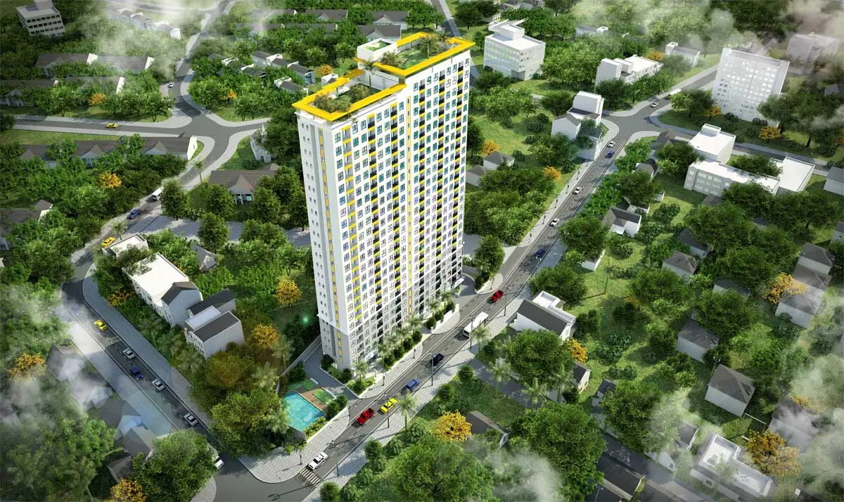 BCONS BEE DĨ AN BÌNH DƯƠNG 1 Phối cảnh Dự án Căn hộ Chung cư Bcons Bee Dĩ An Bình Dương