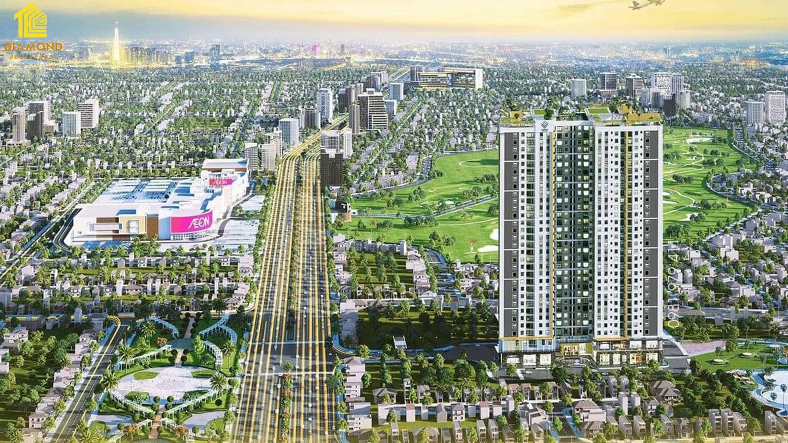 Diamond Boulevard 1 Phối cảnh Dự án Căn hộ Chung cư Diamond Boulevard