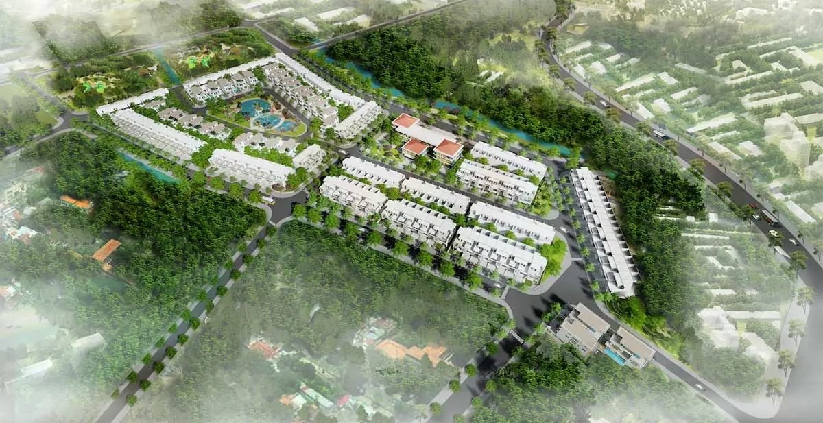 Phối cảnh tổng thể quy hoạch Thăng Long Home Hưng Phú