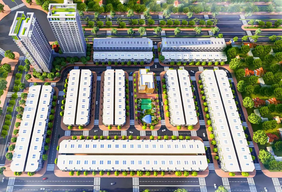 THE CENTRE HOUSE NHƠN TRẠCH 1 Phối cảnh Dự án The Centre House Nhơn Trạch Đồng Nai