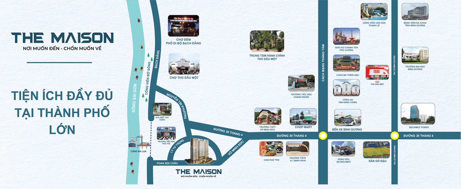 The Maison 4 Vị trí tiềm năng của Dự án The Maison Bình Dương