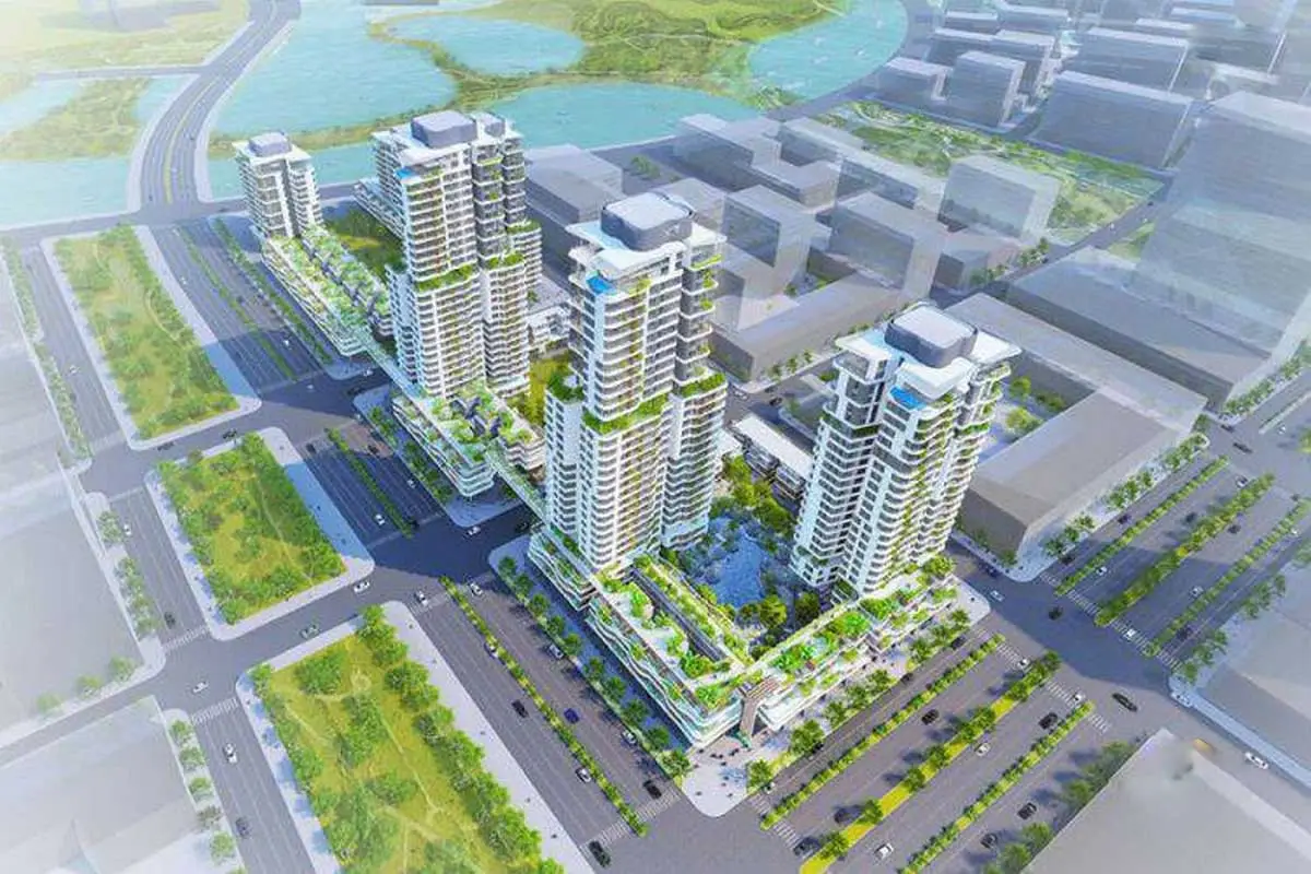 Phối cảnh Thủ Thiêm Zeit River tại Khu đô thị mới Thủ Thiêm