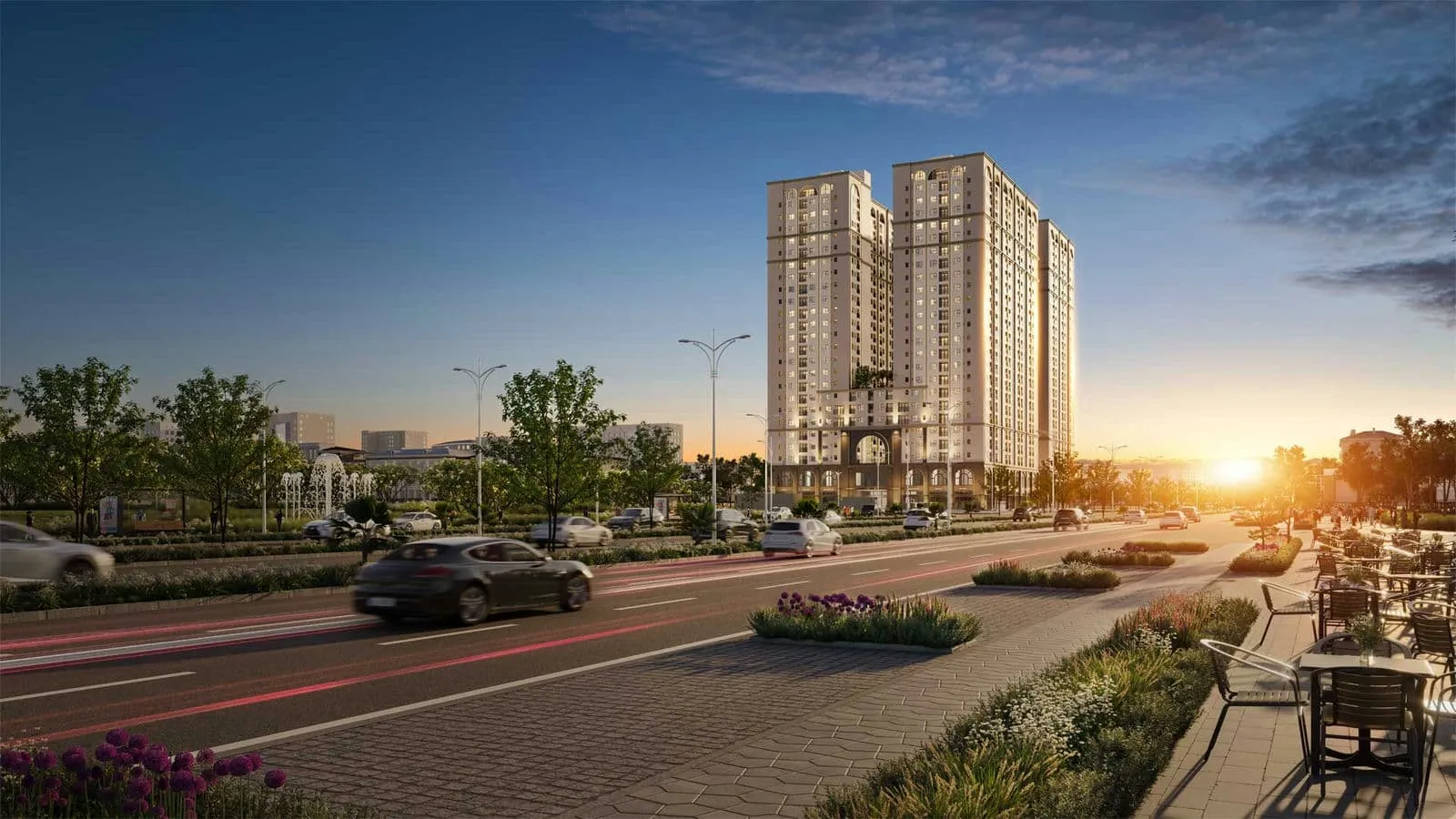 Phối cảnh Maison Grand nhìn từ Quốc lộ 51