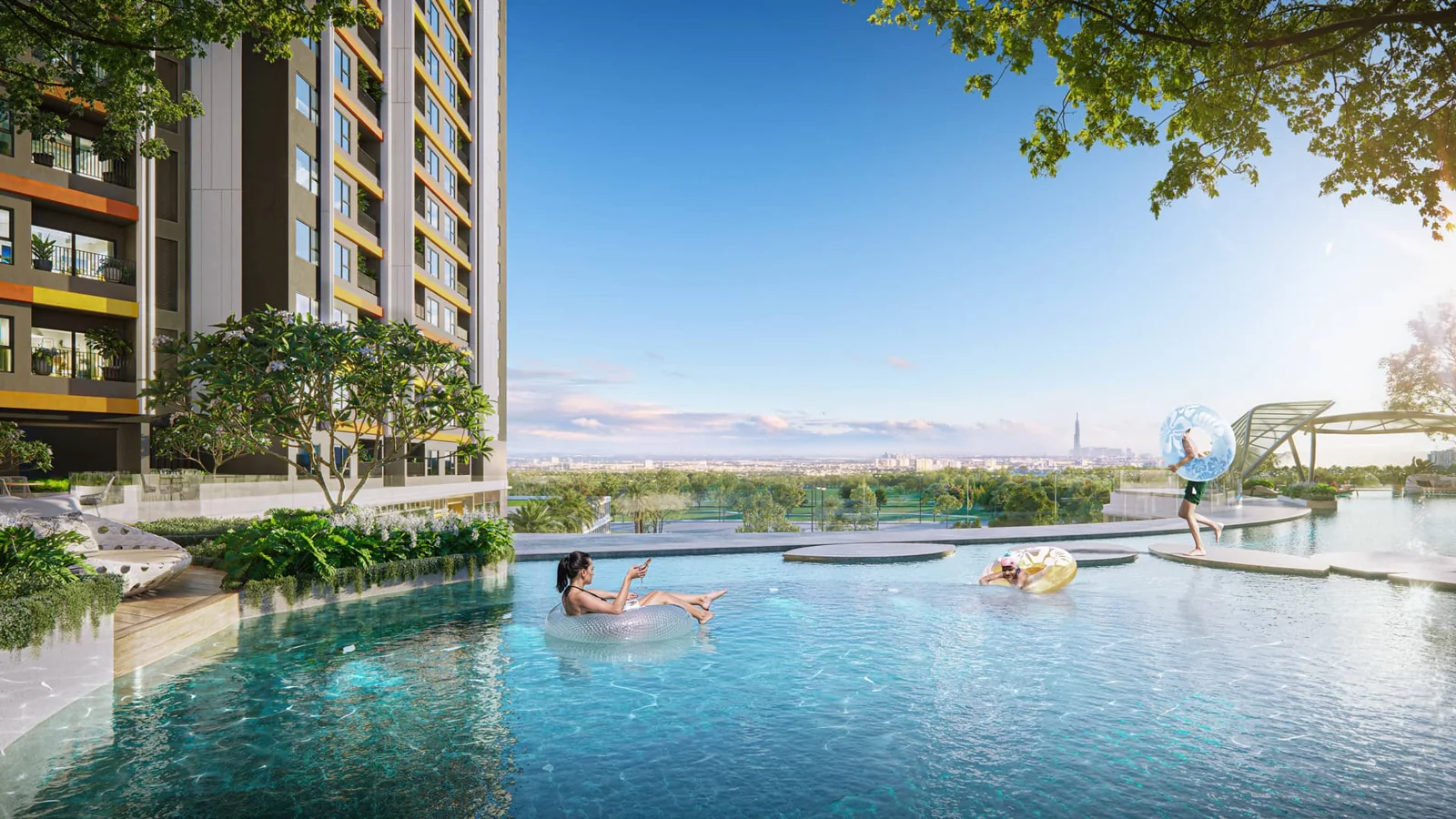Phối cảnh hồ bơi nội khu Setia Edenia