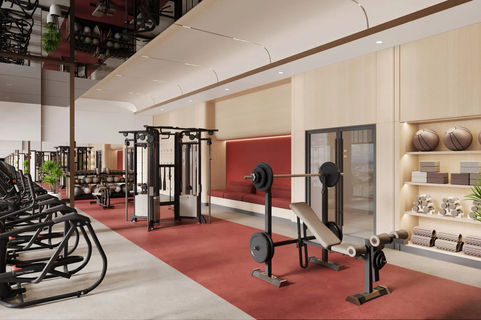 Phối cảnh phòng tập gym Setia Edenia