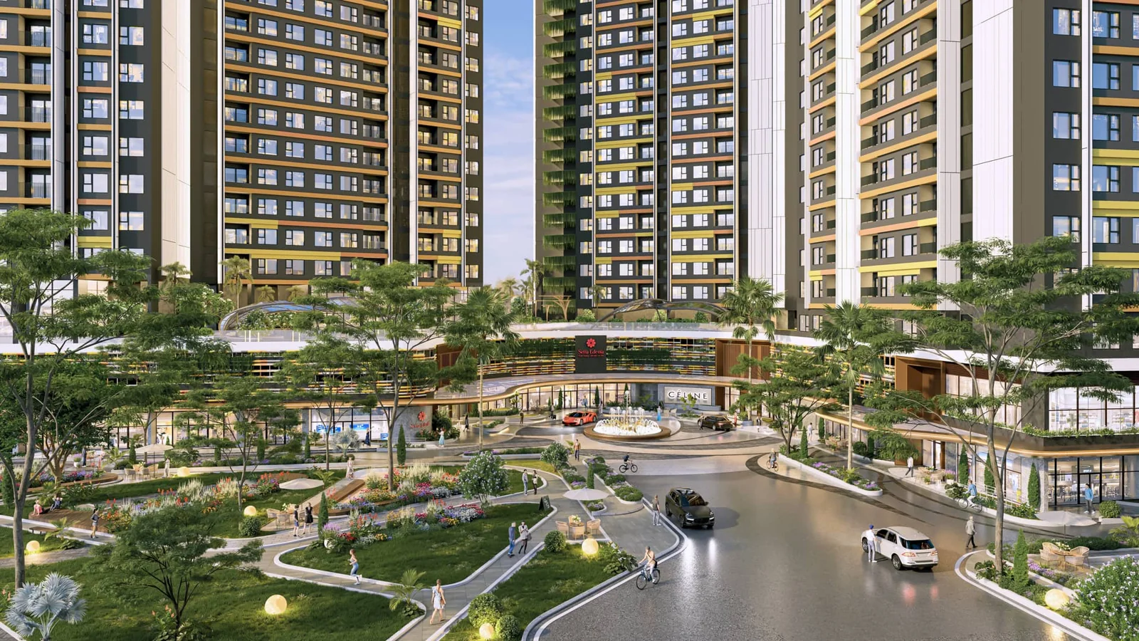 Phối cảnh quảng trường đón khách Setia Edenia