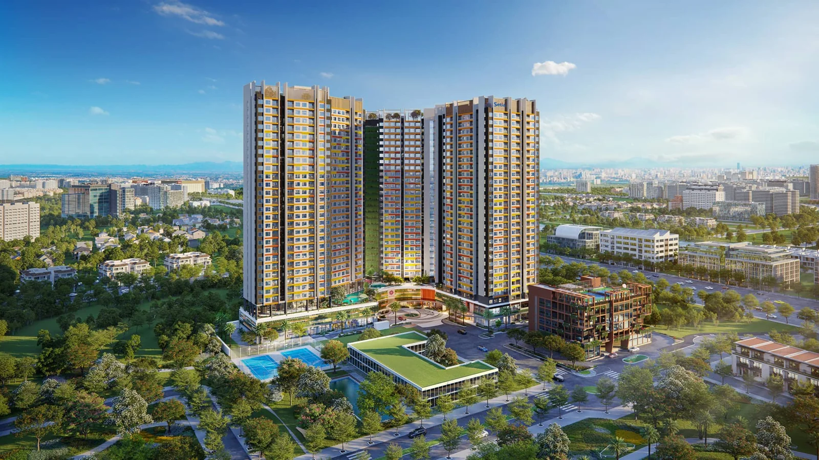 Phối cảnh tổng thể ban ngày Setia Edenia