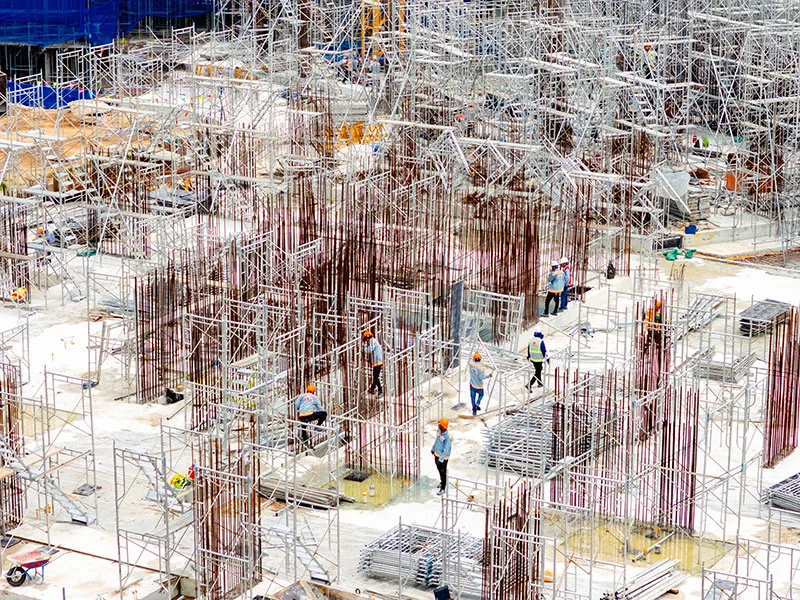 Thi công cốt thép và hệ chống sàn tháng 8 năm 2026 Setia Edenia