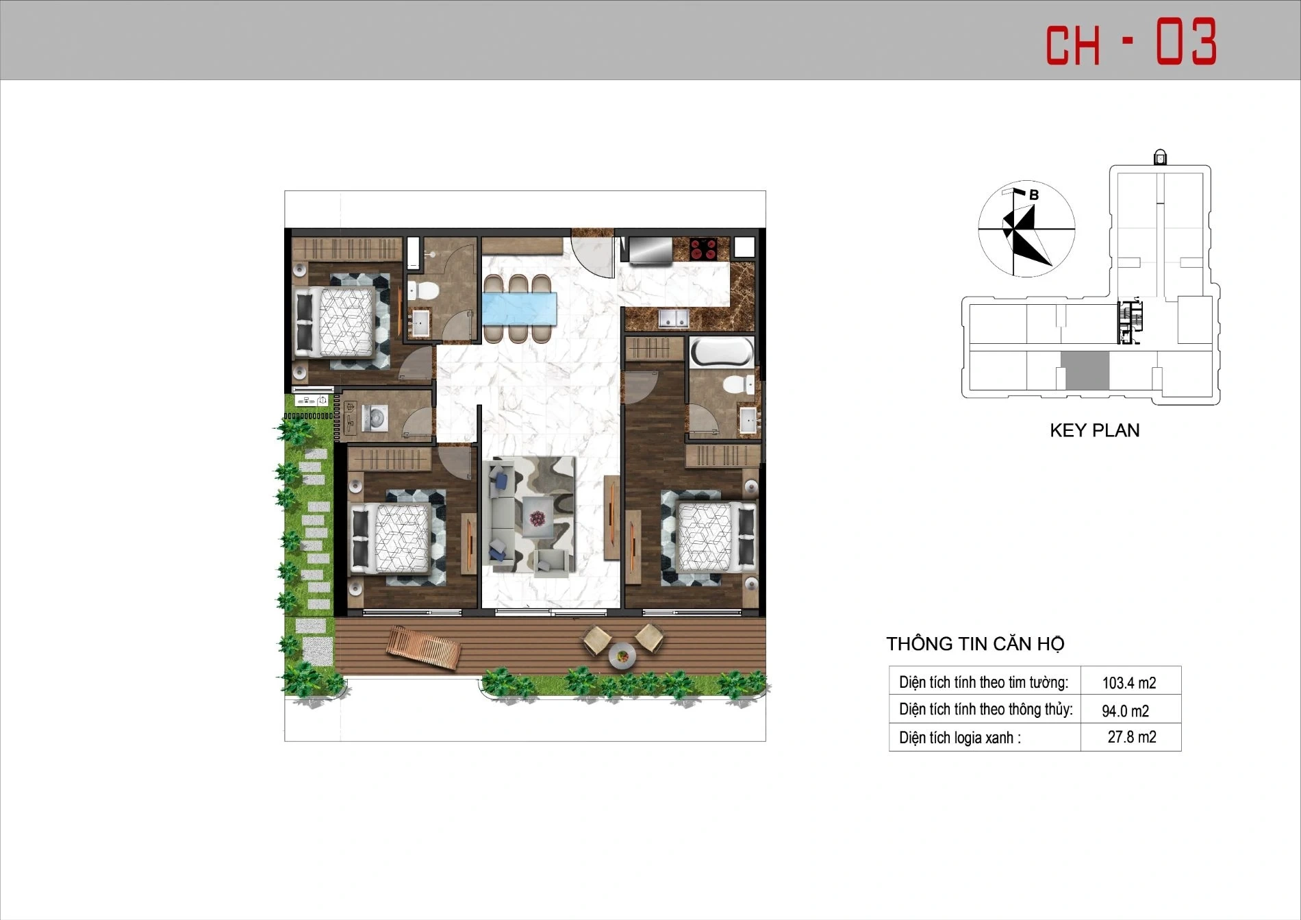 Mặt bằng CH-03 Sunshine Horizon